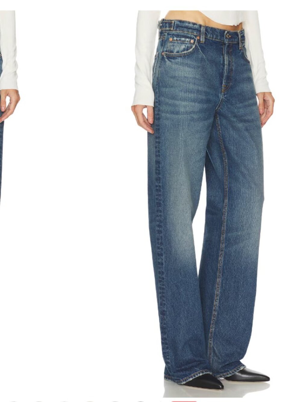 NWT REVOLVE GRLFRND Bella Cinch Low Rise Boyfriend - Picture 3 of 5
